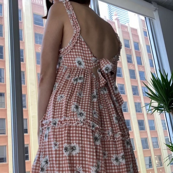 Dress Forum | x Urban Outfitters Plaid Floral Dress - Picture 6 of 7